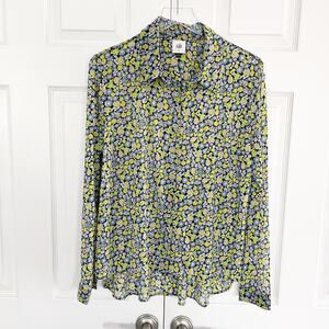 CAbi 6406 Get Together Floral Button Down Top